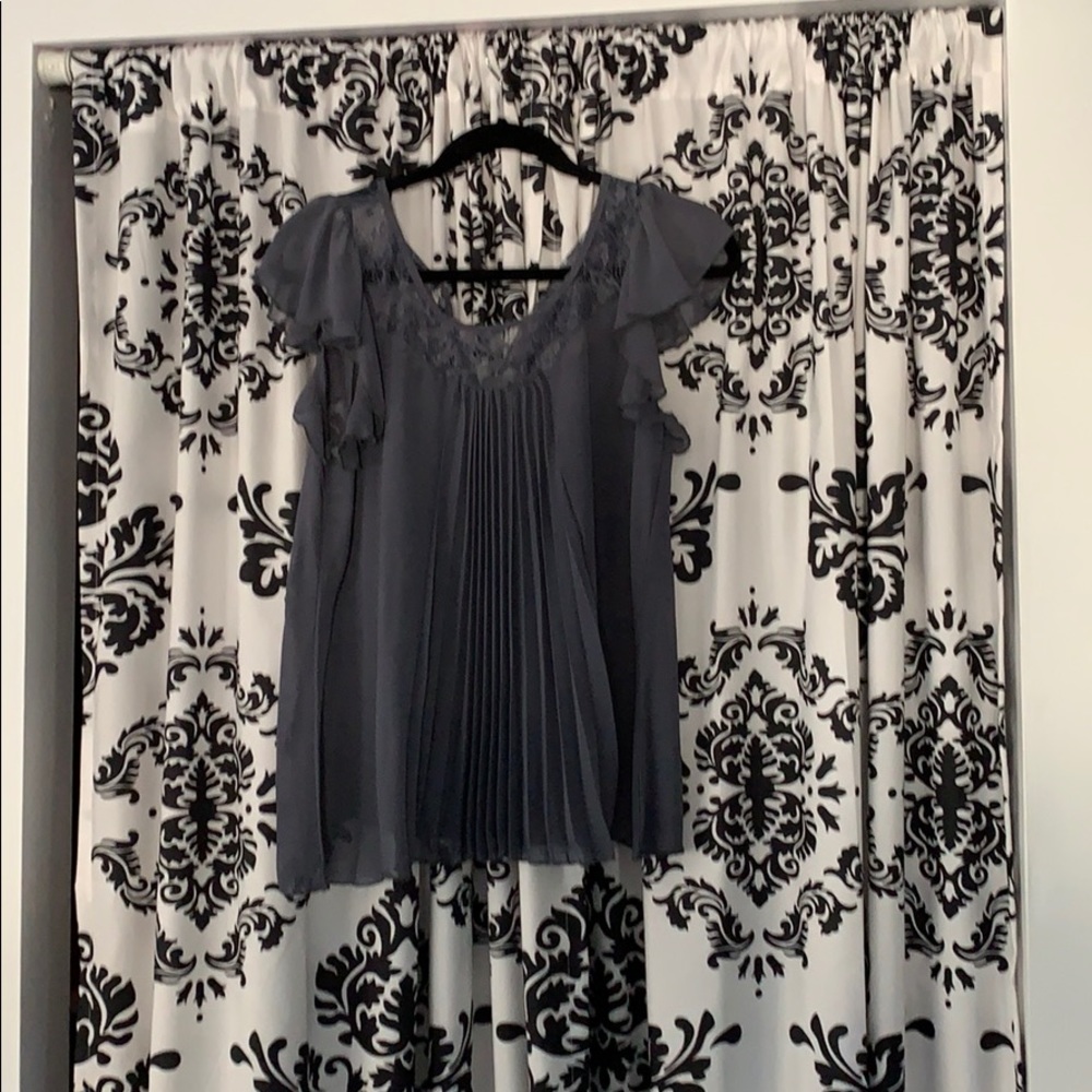 Sheer, lacey, top